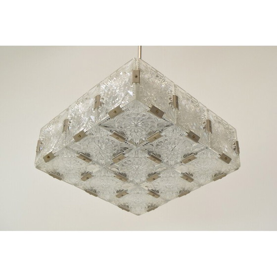 Image 1 of Mid-century glass pendant lamp by Kamenicky Senov, Czechoslovakia 1960s