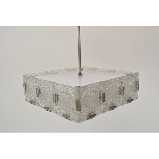 Image 1 of Mid-century glass pendant lamp by Kamenicky Senov, Czechoslovakia 1960s