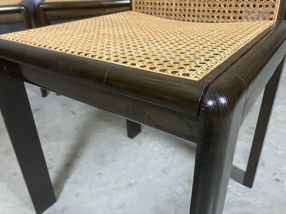 Image 1 of 6x Wooden chairs webbing seat and back