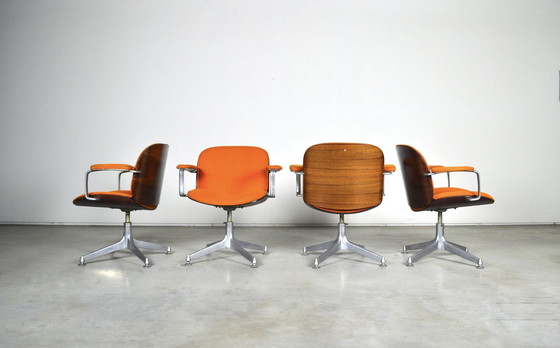 Image 1 of 4x Mim Roma office chairs Ico Parisi