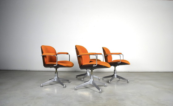 Image 1 of 4x Mim Roma office chairs Ico Parisi