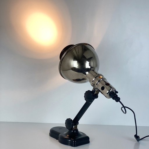 40's Chrome and Bakelite Streamline Directional Lamp