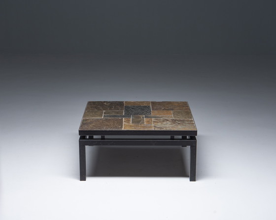 Image 1 of Coffee Table with Natural stone top, Netherlands, 1970s