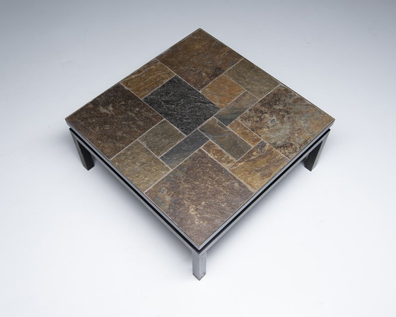 Image 1 of Coffee Table with Natural stone top, Netherlands, 1970s