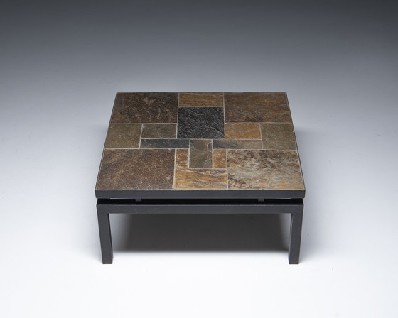 Image 1 of Coffee Table with Natural stone top, Netherlands, 1970s