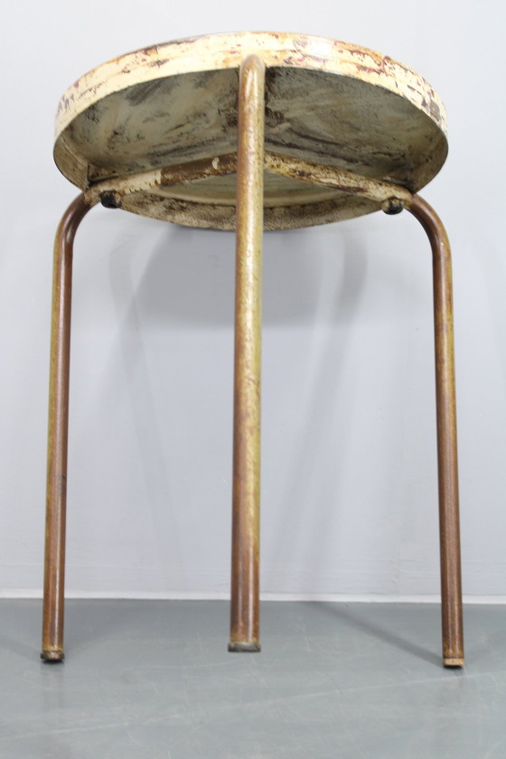 Image 1 of 1950S Industrial Round Table ,Italy