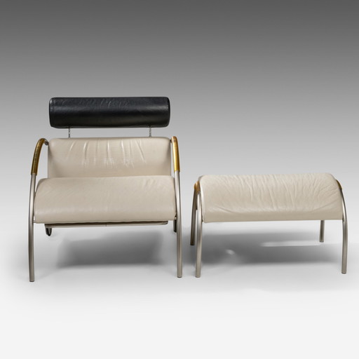 Cycle Armchair and Footstool by Peter Maly for COR