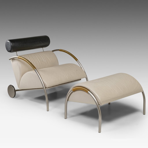 Cycle Armchair and Footstool by Peter Maly for COR