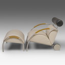 Cycle Armchair and Footstool by Peter Maly for COR