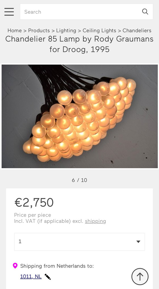 Image 1 of Lámpara de araña Droog Design de 85 lámparas de Rody Graumans