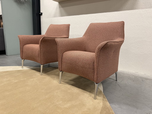 2 Leolux Mayuro Armchairs Loft Fabric