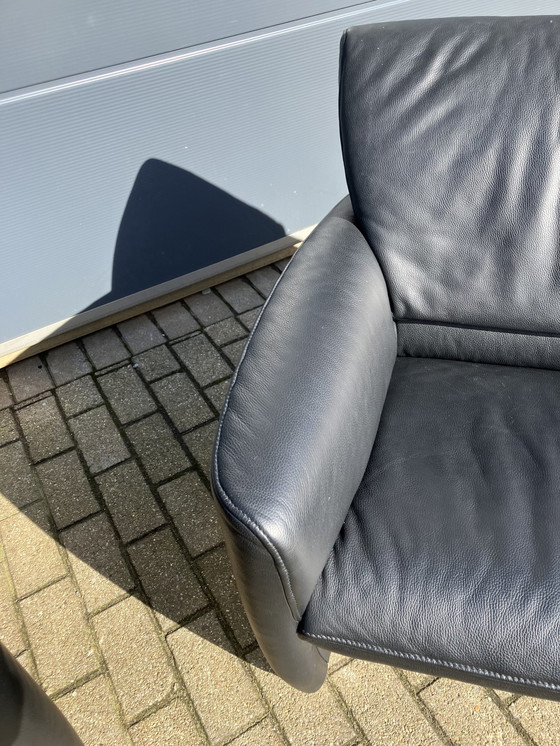 Image 1 of Jori Angel Lounge 2,5 + 3 posti con schienali regolabili, pelle nera