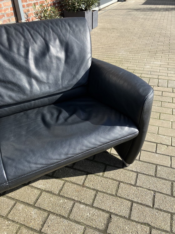 Image 1 of Jori Angel Lounge 2,5 + 3 posti con schienali regolabili, pelle nera