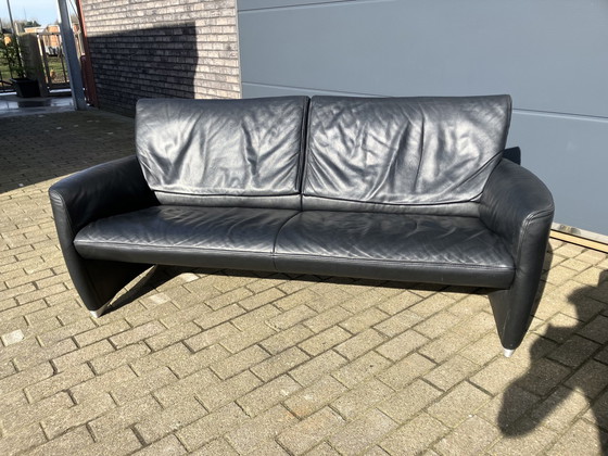 Image 1 of Jori Angel Lounge 2,5 + 3 posti con schienali regolabili, pelle nera