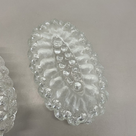 Image 1 of Set di due applique da parete in vetro stile Tynell "Bubble", Germania, anni '70