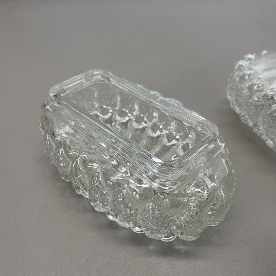 Image 1 of Set di due applique da parete in vetro stile Tynell "Bubble", Germania, anni '70