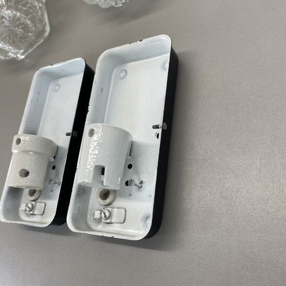 Image 1 of Set di due applique da parete in vetro stile Tynell "Bubble", Germania, anni '70