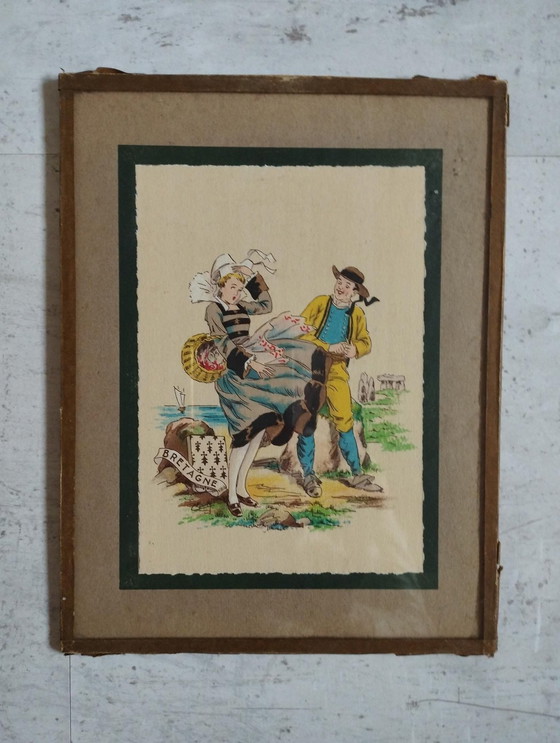 Image 1 of Ensemble De 9 Tableaux De Charme - Les Régions De France