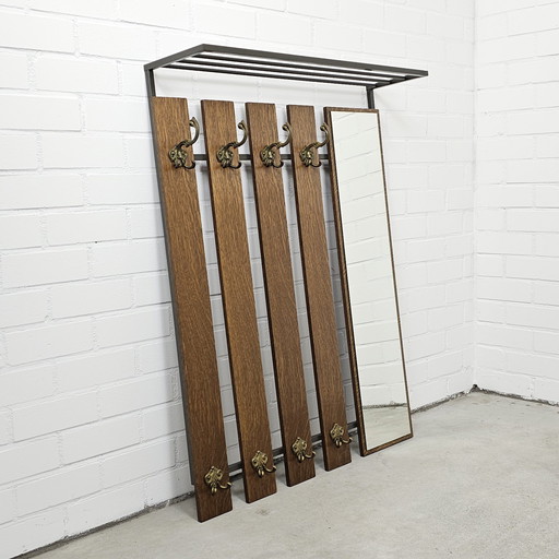 Vintage Coat Rack Wall Coat Rack With Mirror And Hat Shelf