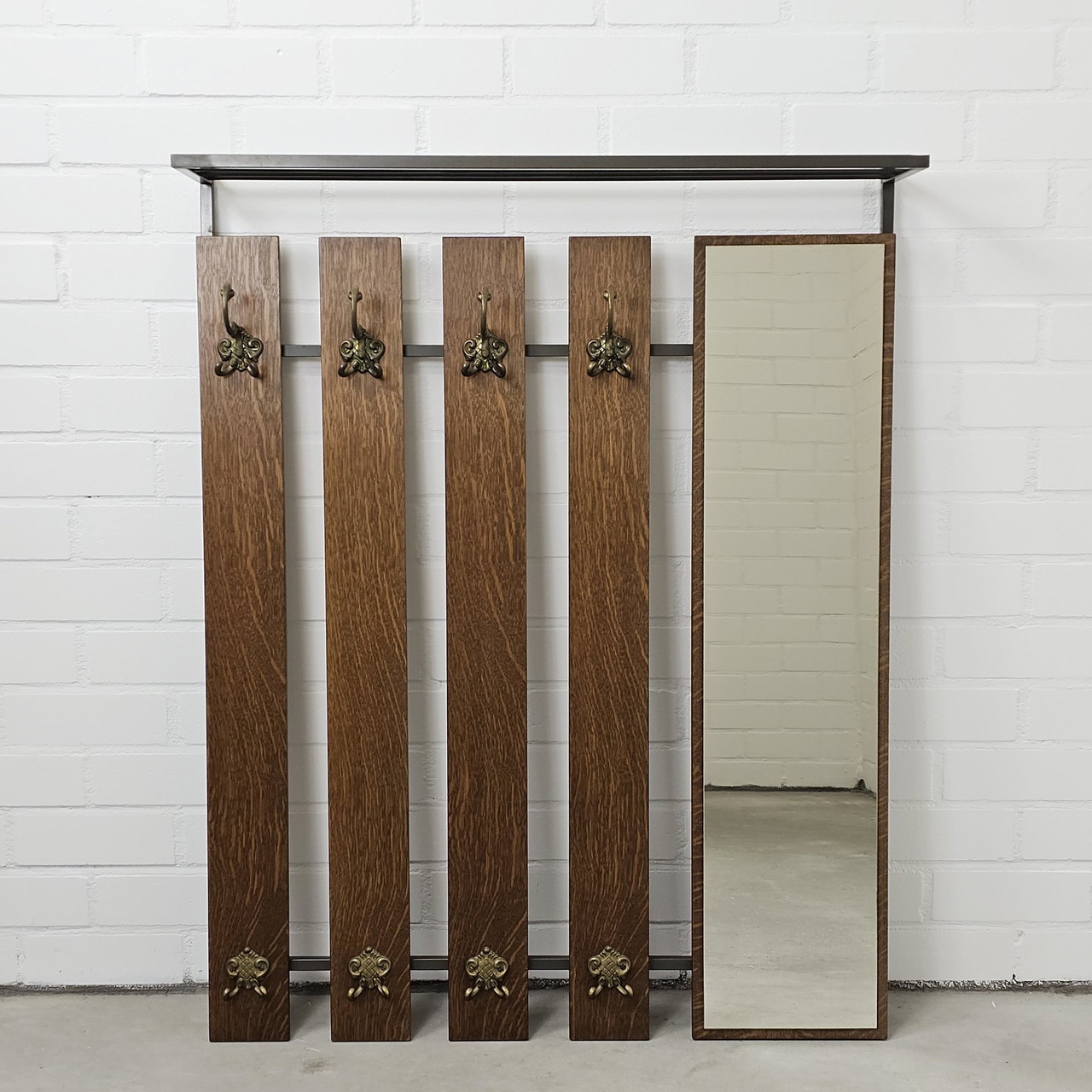 Vintage Coat Rack Wall Coat Rack With Mirror And Hat Shelf €185 - Main Image