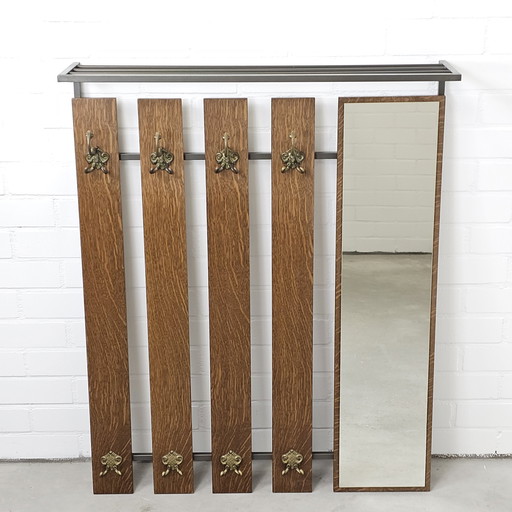 Vintage Coat Rack Wall Coat Rack With Mirror And Hat Shelf