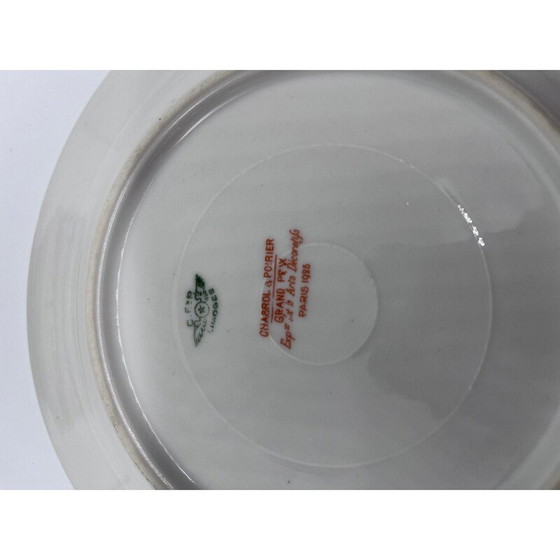 Image 1 of Set of 12 vintage Art Deco plates by Chabrol and Poirier, 1925