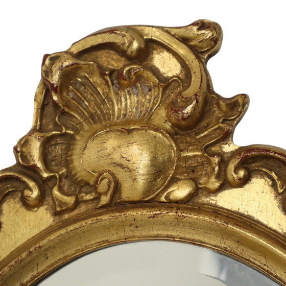 Image 1 of Gilded Deknudt Crested Mirror