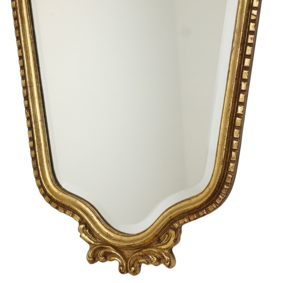 Image 1 of Gilded Deknudt Crested Mirror