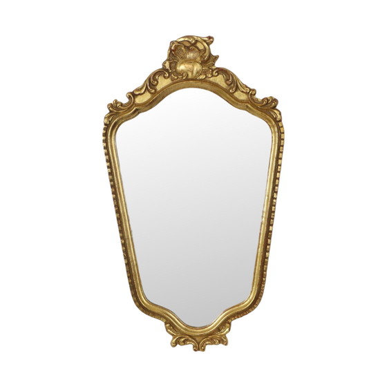 Image 1 of Gilded Deknudt Crested Mirror