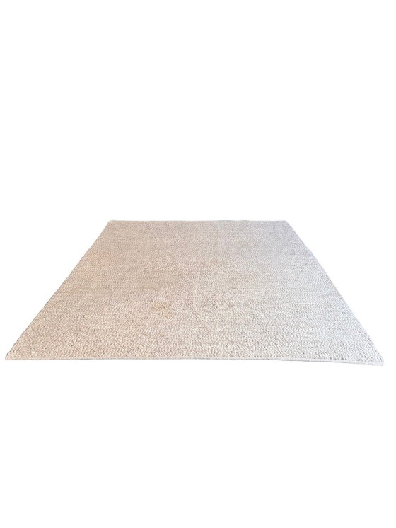 Image 1 of XL woven wool rug white 285x365cm