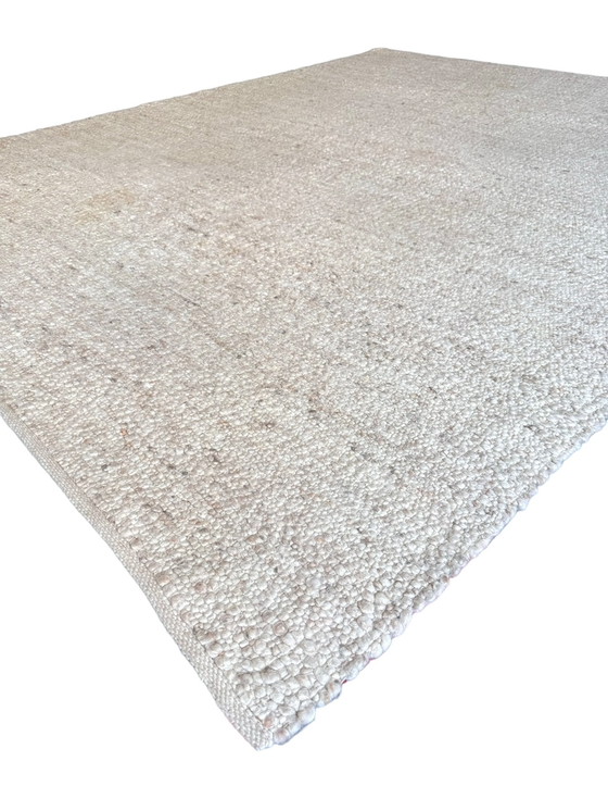 Image 1 of XL woven wool rug white 285x365cm