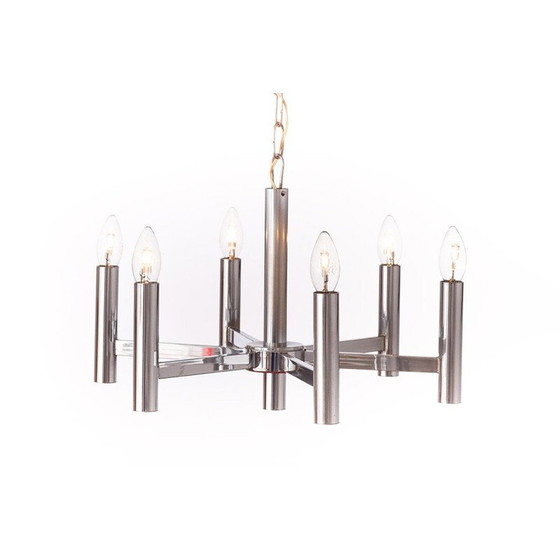 Image 1 of Vintage silver chandelier, 1960