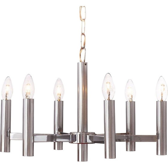 Image 1 of Vintage silver chandelier, 1960