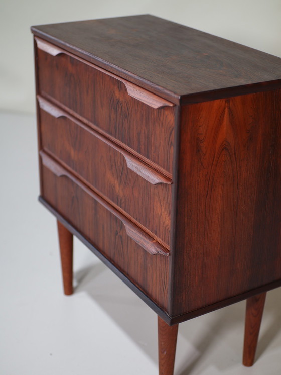 Image 1 of Chest of drawers small rosewood Danish