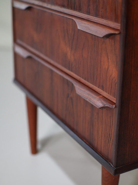 Image 1 of Chest of drawers small rosewood Danish