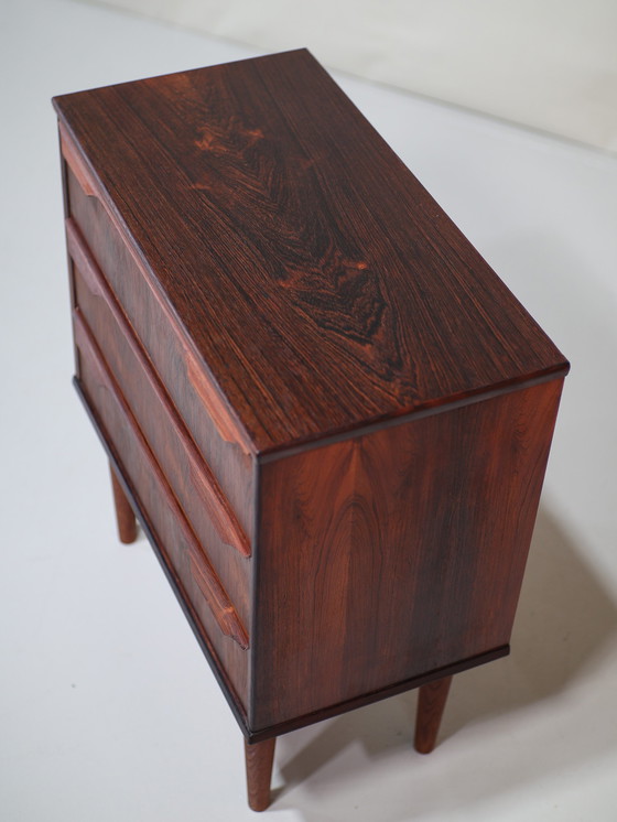 Image 1 of Chest of drawers small rosewood Danish