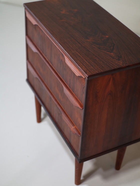 Image 1 of Chest of drawers small rosewood Danish