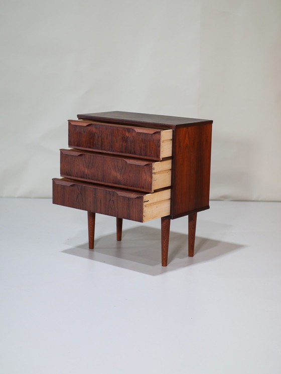 Image 1 of Chest of drawers small rosewood Danish