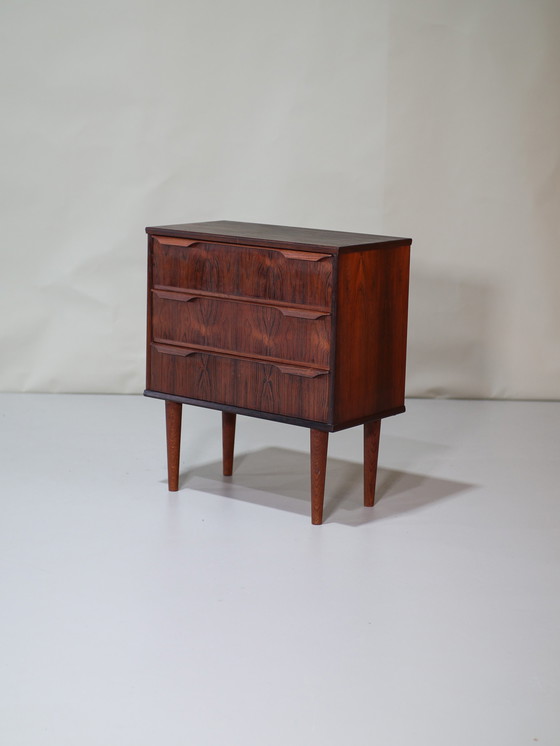 Image 1 of Chest of drawers small rosewood Danish