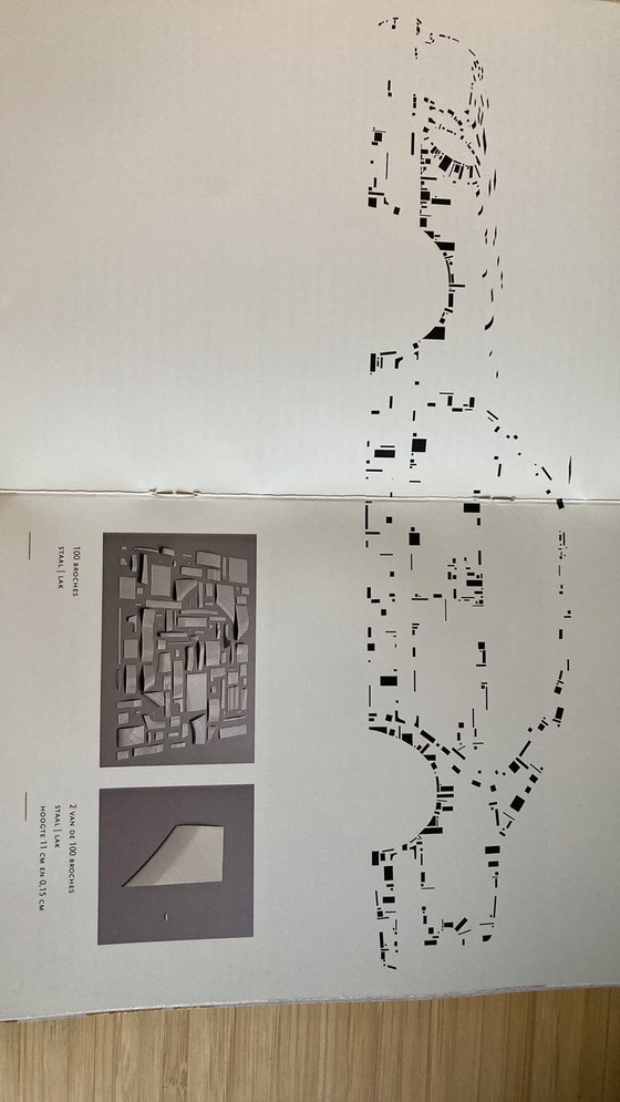 Image 1 of Steel Design Brooch The Smit Collection Ted Nuts