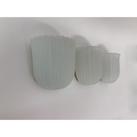 Image 1 of Set of 3 vintage Limburg Glashutte wall lamps, 1970s