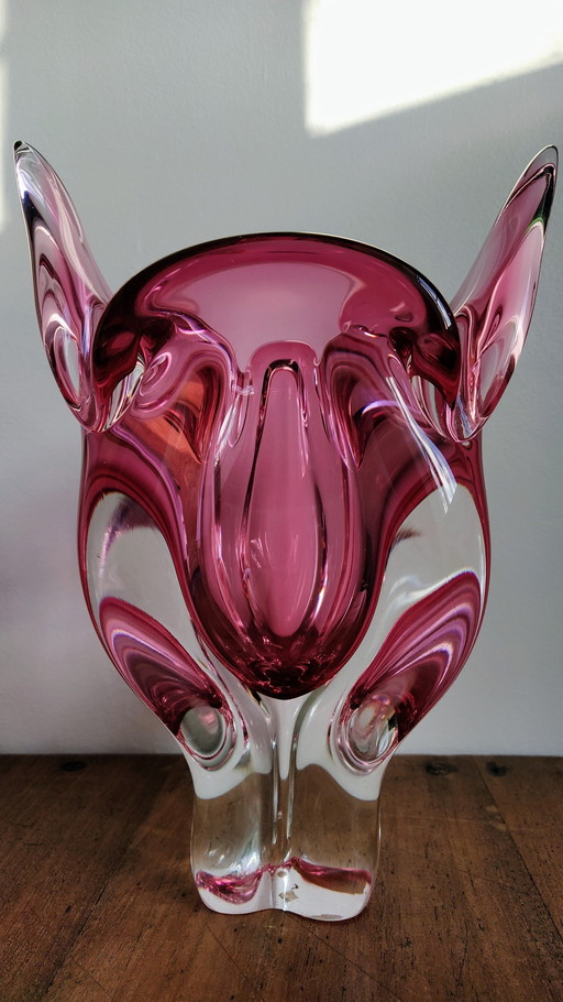 Hospodka Cat Head Vase