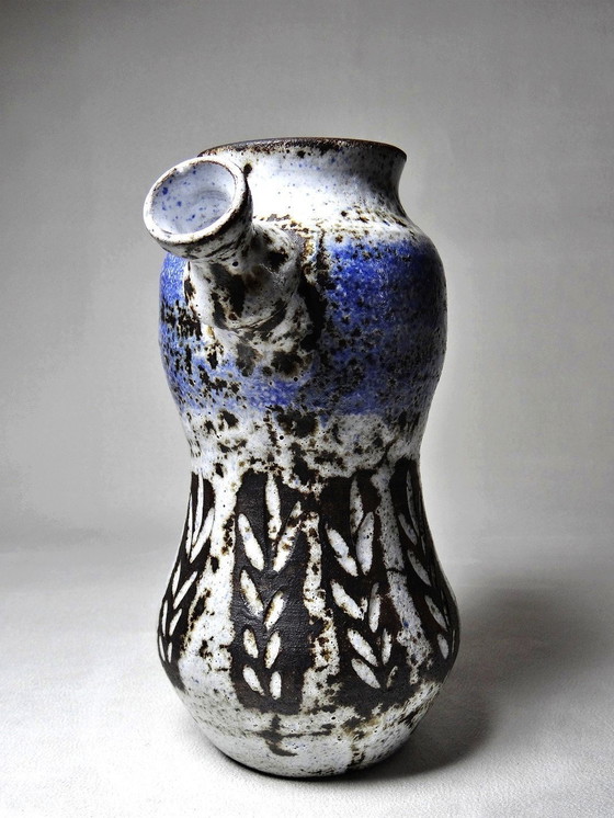 Image 1 of Curieuse Verseuse Glazed Stoneware Attributed to Albert Thiry Vallauris 60'S