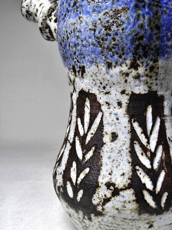 Image 1 of Curieuse Verseuse Glazed Stoneware Attributed to Albert Thiry Vallauris 60'S