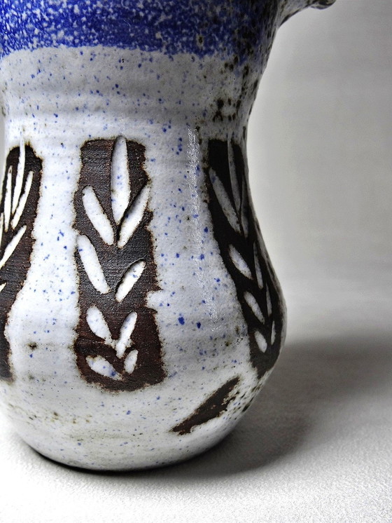 Image 1 of Curieuse Verseuse Glazed Stoneware Attributed to Albert Thiry Vallauris 60'S