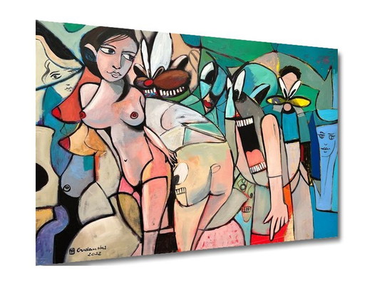 Pintura • Terapia sexual • Andrzej Gudanski • Arte contemporáneo • Elementarismo abstracto • XXL • 2022