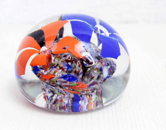 Image 1 of Nice glass sulphide paperweight