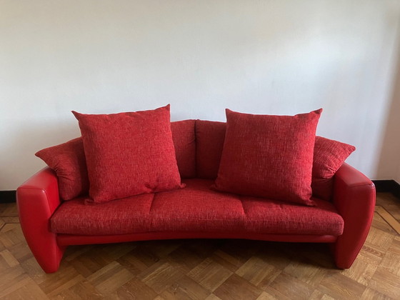 Image 1 of Beautiful Red Leolux Vinja Sofa