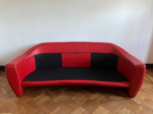 Beautiful Red Leolux Vinja Sofa