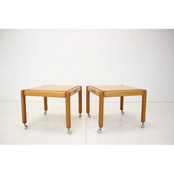 Image 1 of Vintage mobile conference table by Ton, Czechoslovakia 1970s